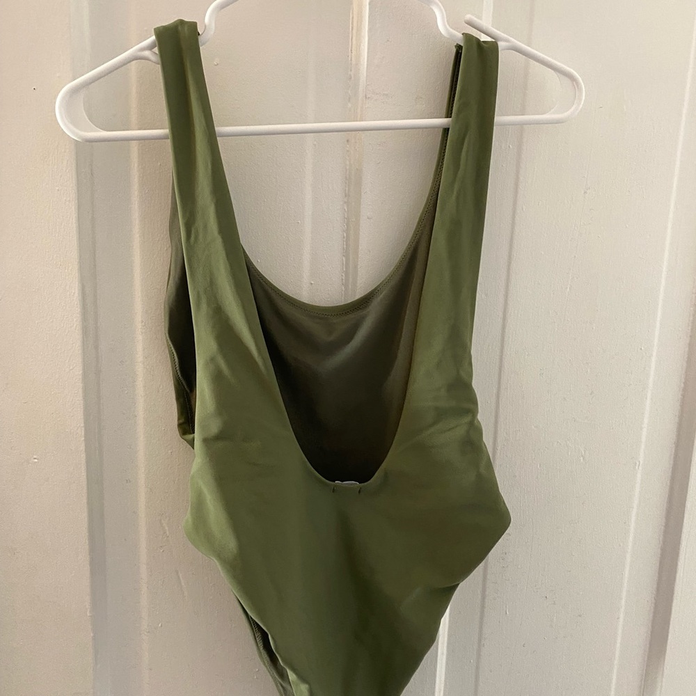 Aerie High Cut Low Back One Piece